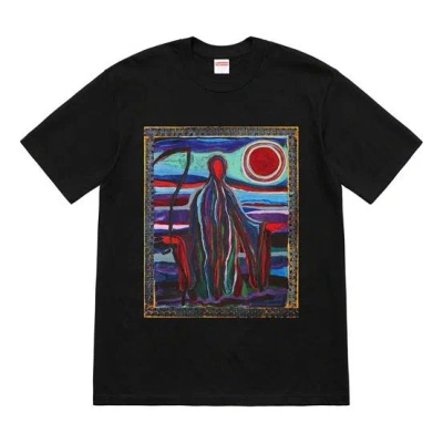 Supreme Ss19 Reaper Tee Printing Short Sleeve Unisex Black
