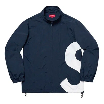 Supreme Ss19 S Logo Track Jacket Large Logo Unisex Navy Blue