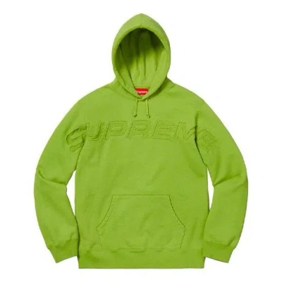 Supreme Ss19 Set In Hooded Sweatshirt Green