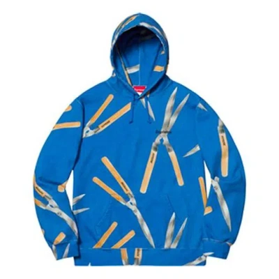 Supreme Ss19 Shears Hooded Sweatshirt Royal In Blue