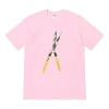 Supreme Ss19 Shears Tee Large Scissors Printing Short Sleeve Unisex Pink In Multi