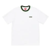 Supreme Ss19 Split Rib S/s Top Round Neck Segmentation Two Color Short Sleeve Unisex White