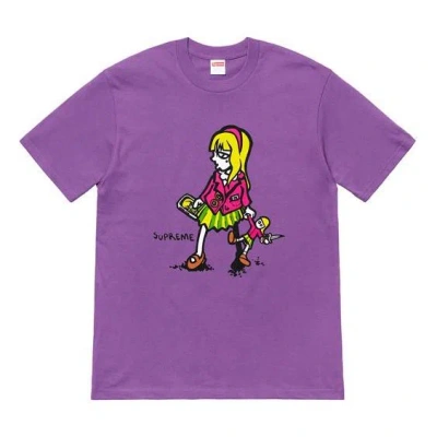 Supreme Ss19 Suzie Switchblade Purple Tee