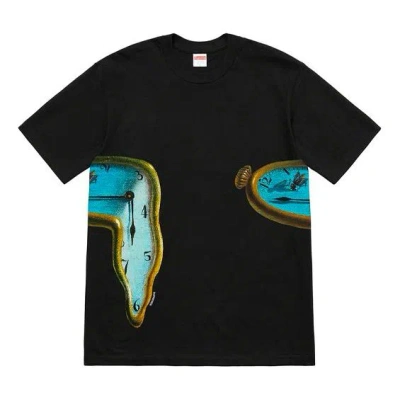 Supreme Ss19 The Persistence Of Memory Black Tee