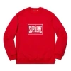Supreme Ss19 Warm Up Crewneck Red Chest Logo Pullover Unisex