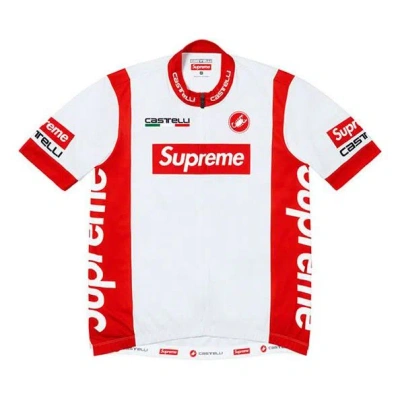 Supreme Ss19 X Castelli Cycling Jersey Crossover Bike Short Sleeve Unisex Red