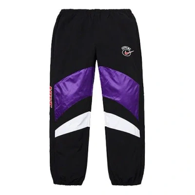 Supreme Ss19 X Nike Warm Up Pant Crossover Casual Pants Unisex Purple In Black