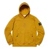 Supreme Ss19 X Stone Island Hooded Sweatshirt In Gold