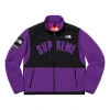 Supreme Ss19 X The North Face Arc Logo Denali Fleece Jacket Purple