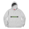 Supreme Ss19 Zip Pouch Hooded Sweatshirt Heathergrey Logo In Gray