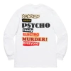 Supreme Ss20 Back Alphabet Long Sleeves Unisex White
