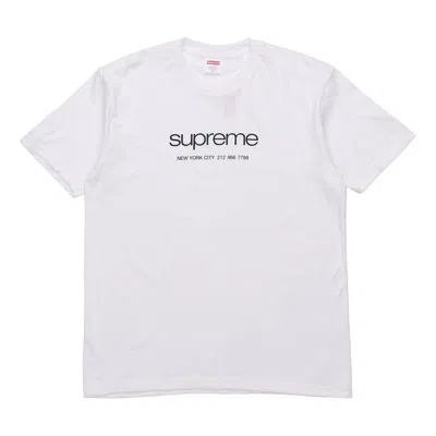 Supreme Ss20 Classic Logo Short Sleeve Unisex White