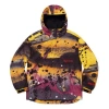 Supreme Ss20 Week 1 Gore-tex Anorak Waterproof Splash Ink Half Zipper Interchange Jacket Unisex Yell In Multi