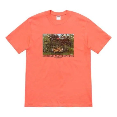 Supreme Ss20 Week 1 Masterpieces Tee In Orange