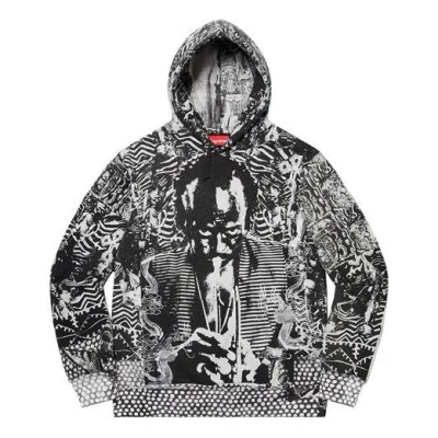 Supreme Ss20 Week 1 Miles Davis Hooded Sweatshirt In Black