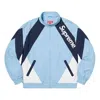 Supreme Ss20 Week 1 Paneled Track Jacket Contrast Color Stitching Sports Unisex Blue