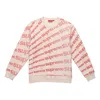 Supreme Ss20 Week 1 Radial Crewneck Logo Full Print Round Neck Unisex Pink