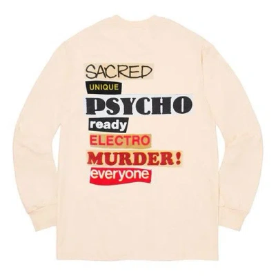 Supreme Ss20 Week 1 Sacred Unique Ls Tee In Neutral