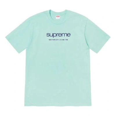 Supreme Ss20 Week 1 Shop Tee Logo Tee In Blue