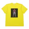 Supreme Ss20 Week 1 Tupac Hologram Tee Virtual Characters Short Sleeve Unisex Yellow