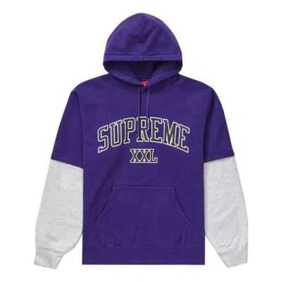 Supreme Ss20 Week 2 Xxl Hooded Sweatshirt Xxl In Blue