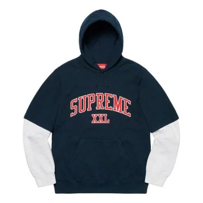 Supreme Ss20 Week 2 Xxl Hooded Sweatshirt Xxl In Blue