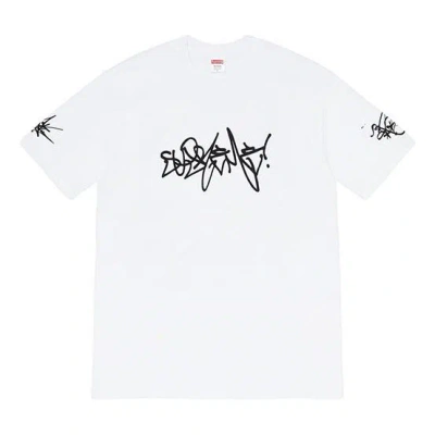 Supreme Ss20 Week 4 Rammellzee Tag Tee Logo Tee In White