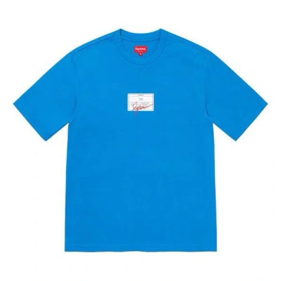 Supreme Ss21 Week 9 Signature Label S In Blue
