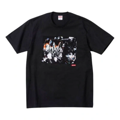 Supreme Ss22 Week 15 /futura 2000 Tee Chest Printing Round Neck Short Sleeve Unisex In Black