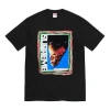 Supreme Ss22 Week 19 Mask Teee Alphabet Pattern Printing Round Neck Short Sleeve Unisex In Black