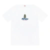 Supreme Ss22 Week 8 Alien Tee Round Neck Pullover Pattern Cartoon Printing Short Sleeve Unisex In White