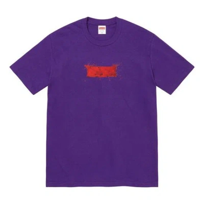 Supreme Ss22 Week 8 Ralph Steadman Box Logo Tee In Purple