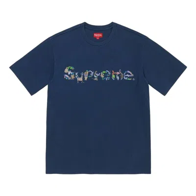 Supreme Ss23 Week12 Animal Kingdom T-shirt 'navy' In Blue