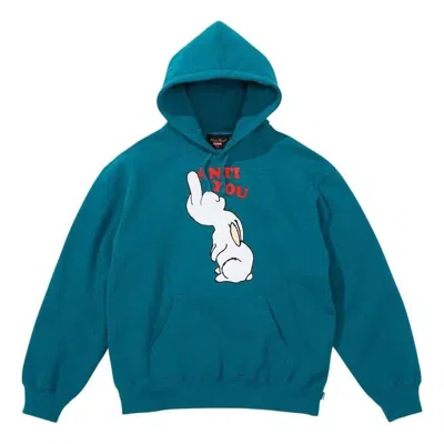 Supreme Ss23 Week6 Anti You Hoodie 'green' In Blue