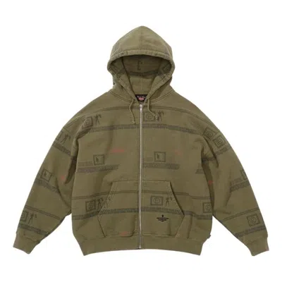 Supreme Ss23 Week6 Zip Up Hooded Jacket 'green'