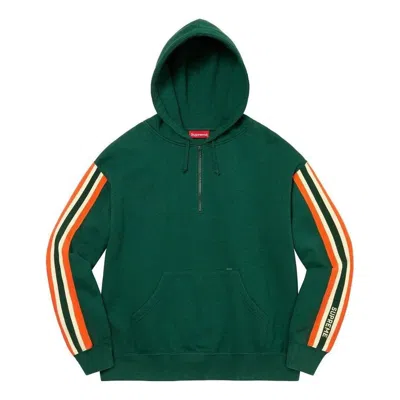 Supreme Ss23 Week7 Half Zip Hoodie 'green'