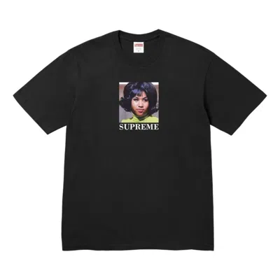 Supreme Aretha Graphic-print T-shirt In Black