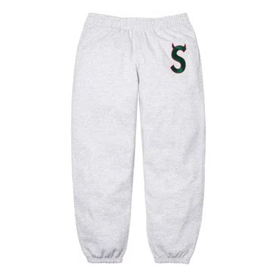 Supreme Ss26 Devil S Logo Sweatpant 'grey' In Gray