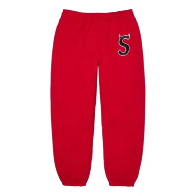 Supreme Ss26 Devil S Logo Sweatpant 'red' In Purple