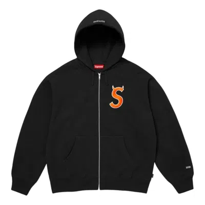 Supreme Devil S Zip Hoodie In Black