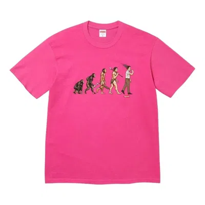 SUPREME Supreme SS26 Evolution T-Shirt 'Fuchsia'