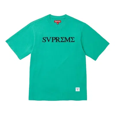 Supreme Greek-logo T-shirt In Green