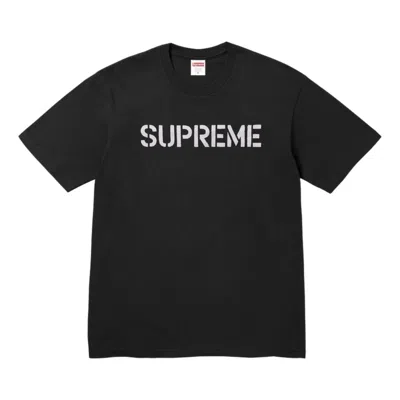 Supreme Hard Slogan-print T-shirt In Black
