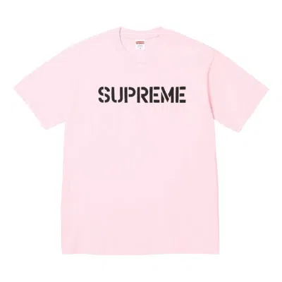 Supreme Hard Logo-print T-shirt In Pink