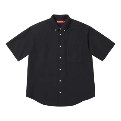 Supreme Ss26 Loose Fit Oxford S/s Shirt 'black'