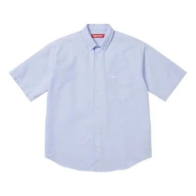 Supreme Ss26 Loose Fit Oxford S/s Shirt 'light Blue'
