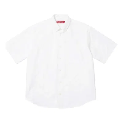 Supreme Ss26 Loose Fit Oxford S/s Shirt 'white'