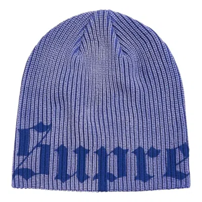 Supreme Ss26 Old English Printed Beanie 'royal' In Blue