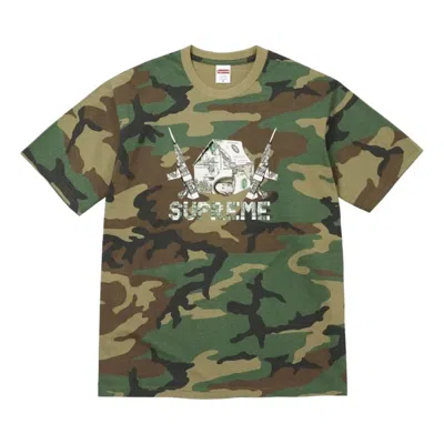 Supreme Origami-print T-shirt In Green