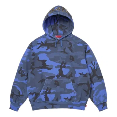 Supreme Overdyed-studded Hoodie In Multi